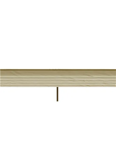 Outsunny Retractable Pergola Shade Cover, Replacement Canopy for 4 x 3 (m) Pergola, Retractable Roof, Beige