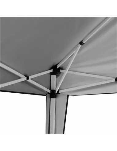 Outsunny 3 x 3 m Garden Pop Up Gazebo Marquee Party Tent Wedding Canopy, Height Adjustable with Carrying Bag, Grey