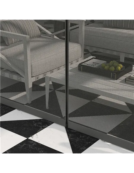 Outsunny 4 x 3m Aluminium Frame Hard Gazebo, with Accessories - Brown