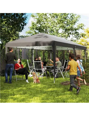 Outsunny 6 x 3 m Pop-Up Steel Frame Gazebo Grey