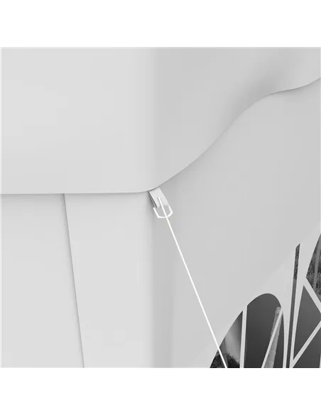 Outsunny 4 m Party Tent Wedding Gazebo Outdoor Waterproof PE Canopy Shade with 6 Removable Side Walls