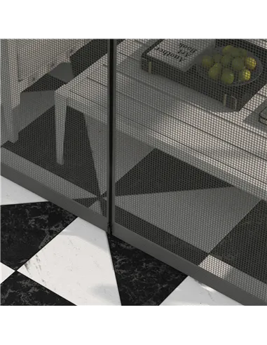 Outsunny 4 x 3m Aluminium Frame Hard Gazebo, with Accessories - Black