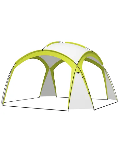 Outsunny 3.5 x 3.5M Camping Gazebo, Outdoor Event Shelter Dome Tent Garden Sun Shelter Patio Spire Arc Pavilion Camp Sun Shade T