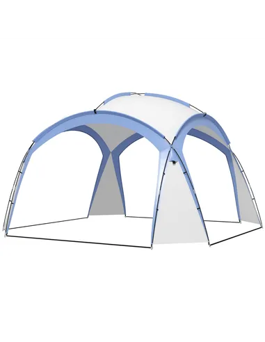 Outsunny 3.5 x 3.5M Camping Gazebo, Outdoor Event Shelter Dome Tent Garden Sun Shelter Patio Spire Arc Pavilion Camp Sun Shade T