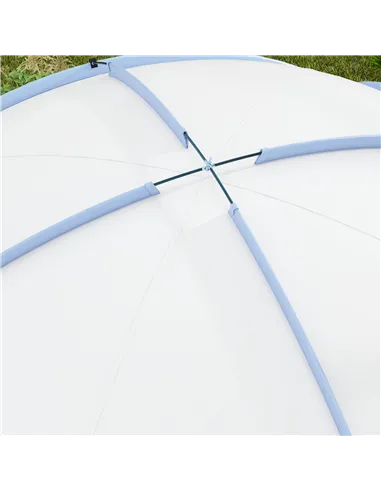 Outsunny 3.5 x 3.5M Camping Gazebo, Outdoor Event Shelter Dome Tent Garden Sun Shelter Patio Spire Arc Pavilion Camp Sun Shade T