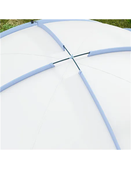 Outsunny 3.5 x 3.5M Camping Gazebo, Outdoor Event Shelter Dome Tent Garden Sun Shelter Patio Spire Arc Pavilion Camp Sun Shade T