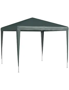 Outsunny 2.7m x 2.7m Garden Gazebo Marquee Party Tent Wedding Canopy Outdoor(Dark Green)