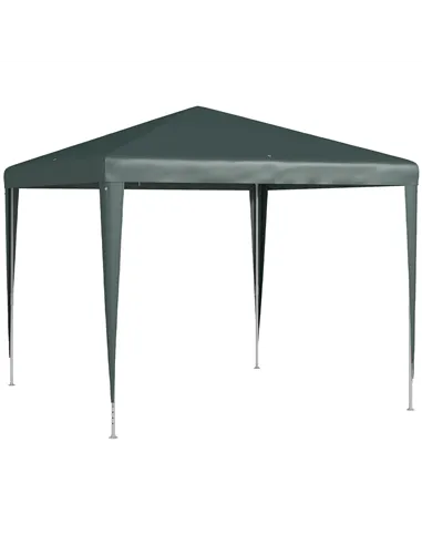 Outsunny 2.7m x 2.7m Garden Gazebo Marquee Party Tent Wedding Canopy Outdoor(Dark Green)