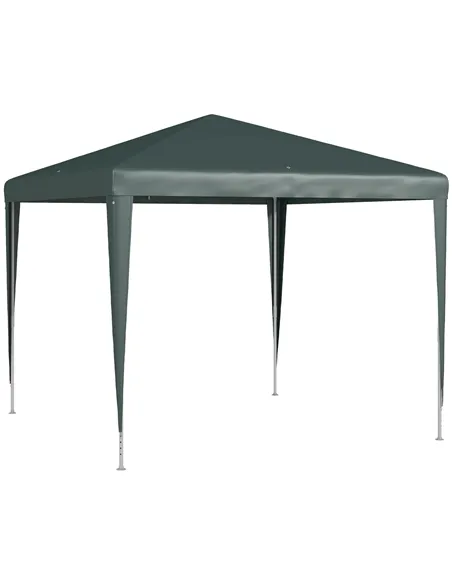 Outsunny 2.7m x 2.7m Garden Gazebo Marquee Party Tent Wedding Canopy Outdoor(Dark Green)