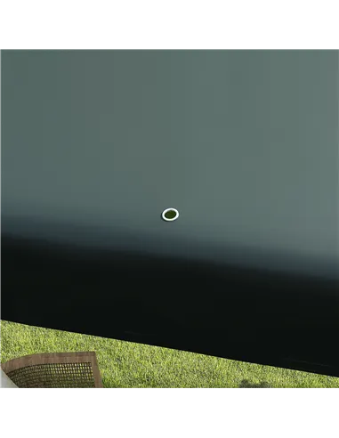 Outsunny 2.7m x 2.7m Garden Gazebo Marquee Party Tent Wedding Canopy Outdoor(Dark Green)