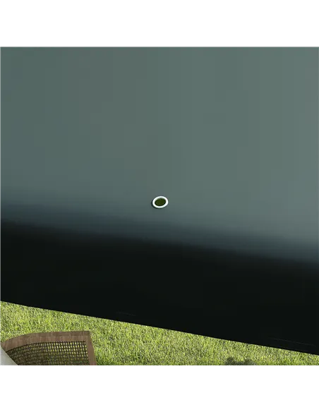 Outsunny 2.7m x 2.7m Garden Gazebo Marquee Party Tent Wedding Canopy Outdoor(Dark Green)