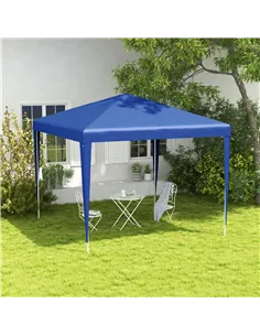 Outsunny 2.7m x 2.7m Garden Gazebo Marquee Party Tent Wedding Canopy Outdoor(Blue) 2