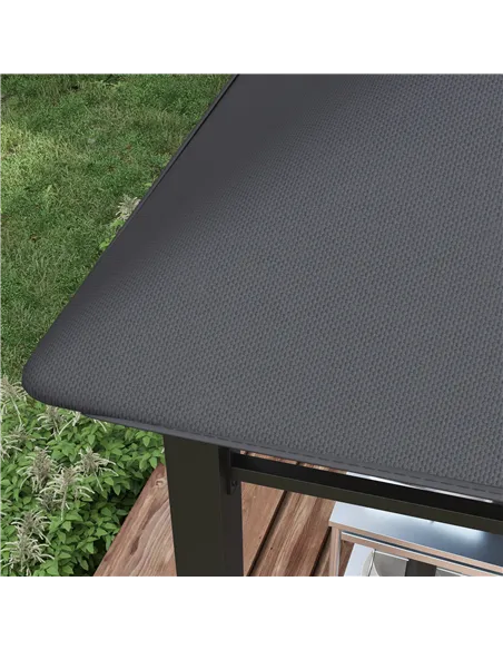 Outsunny 3x3(m) Outdoor Gazebo Garden Gazebo Pavilion Sunshade Canopy Tent with Steel Frame, Grey