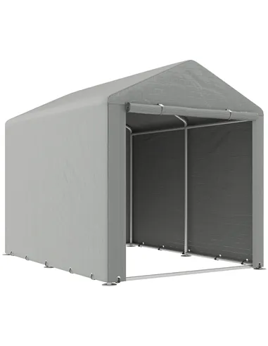 Outsunny 2.2 x 1.6 m Outdoor Storage Tent, with Accessories - Light Grey