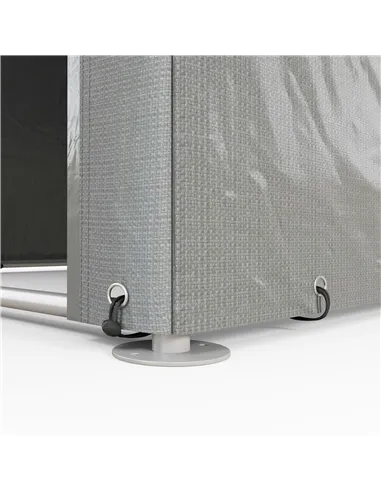 Outsunny 2.2 x 1.6 m Outdoor Storage Tent, with Accessories - Light Grey