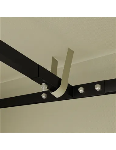 Outsunny 3 x 3(m) Gazebo Frame Replacement - Cream