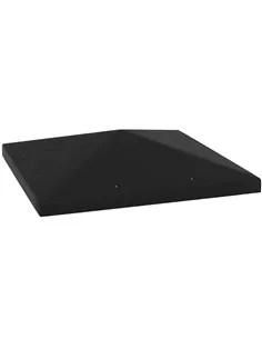 Outsunny 3 x 3(m) Gazebo Frame Replacement - Black
