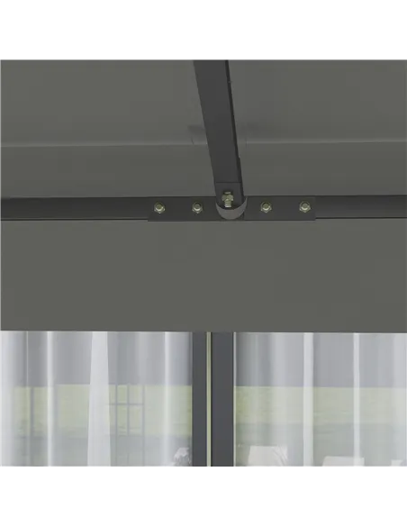 Outsunny 3 x 3(m) Gazebo Frame Replacement - Grey
