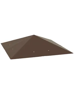 Outsunny 3 x 3(m) Gazebo Canopy Replacement Cover, Garden Gazebo Roof Replacement with Drain Holes, Water-resistant Plastic Coat
