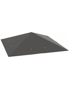 Outsunny 3 x 3(m) Gazebo Canopy Replacement Cover, Garden Gazebo Roof Replacement with Drain Holes, Water Resistant PVC Coating,