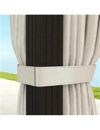 Outsunny 3 x 4m Hardtop Gazebo Canopy with UPF30+ Double Polycarbonate Roof, Aluminium Frame Garden Gazebo Permanent Pavilion wi