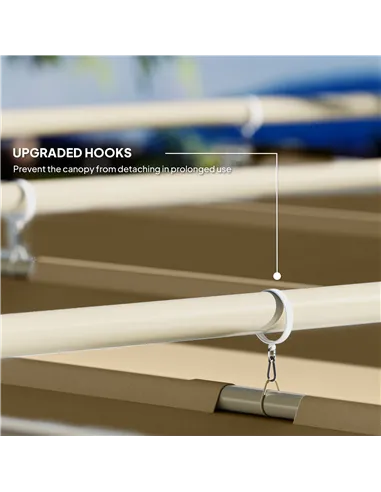 Outsunny 3 x 3m Retractable Roof Metal Pergola - Black