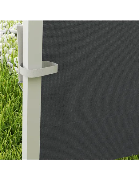 Outsunny 3 Meters Gazebo Replaceable Exchangeable Side Panel Wall Panels Walls With Window, Dark Grey
