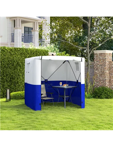 Outsunny 2 x 2m Pop-Up Gazebo, with Accessories - Dark Blue