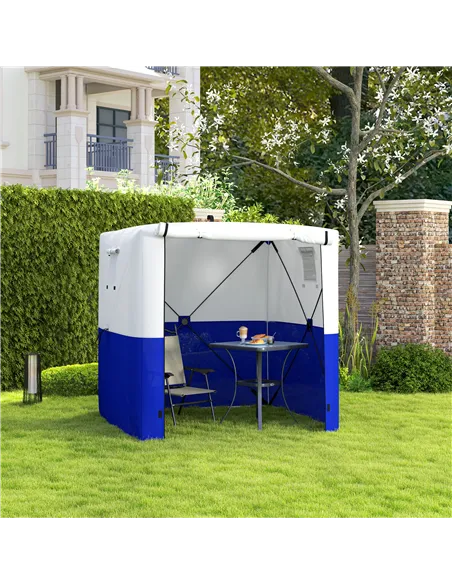 Outsunny 2 x 2m Pop-Up Gazebo, with Accessories - Dark Blue