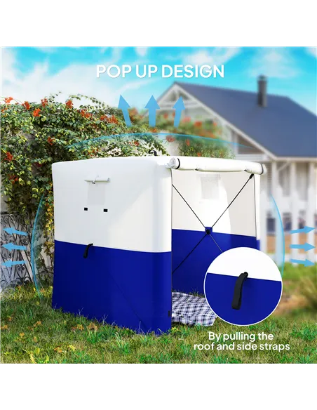Outsunny 2 x 2m Pop-Up Gazebo, with Accessories - Dark Blue