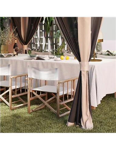 Outsunny 3.6 x 3.6m Pop-Up Gazebo, with Accessories - Beige