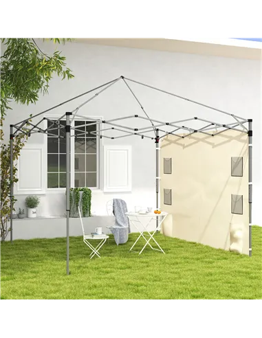 Outsunny 195 x 295cm Replacement Gazebo Sidewall - Beige