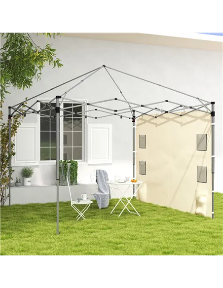 Outsunny 195 x 295cm Replacement Gazebo Sidewall - Beige
