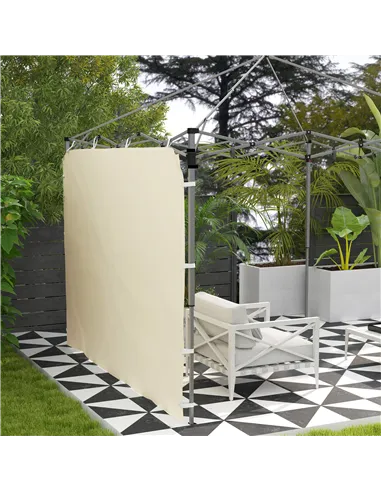 Outsunny 195 x 295cm Replacement Gazebo Sidewall - Beige