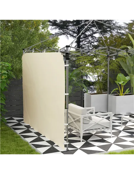 Outsunny 195 x 295cm Replacement Gazebo Sidewall - Beige