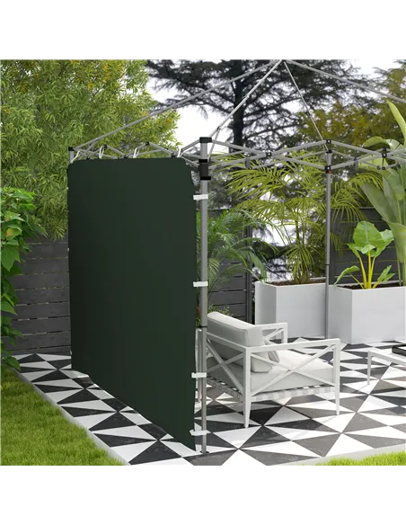 Outsunny 195 x 295cm Replacement Gazebo Sidewall - Green
