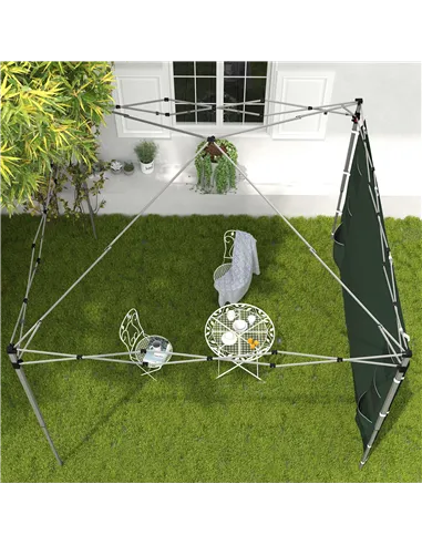 Outsunny 195 x 295cm Replacement Gazebo Sidewall - Green