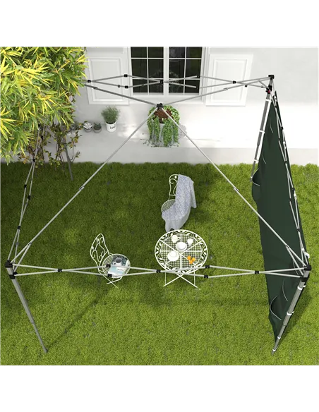 Outsunny 195 x 295cm Replacement Gazebo Sidewall - Green