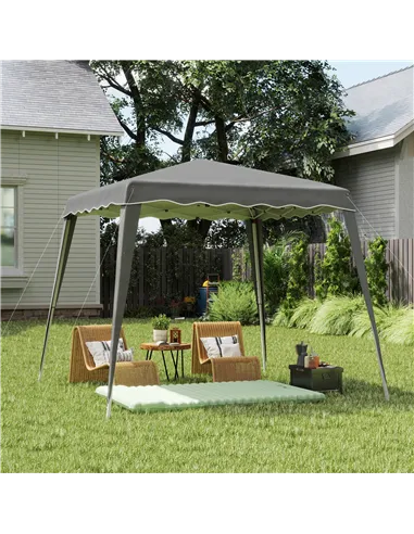 Outsunny 2.5 x 2.5M Pop up Garden Tent - Grey