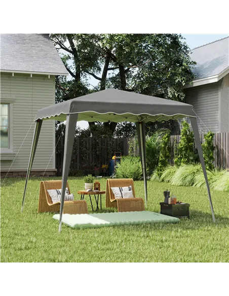 Outsunny 2.5 x 2.5M Pop up Garden Tent - Grey