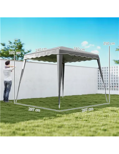 Outsunny 2.5 x 2.5M Pop up Garden Tent - Grey