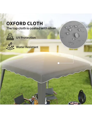 Outsunny 2.5 x 2.5M Pop up Garden Tent - Grey