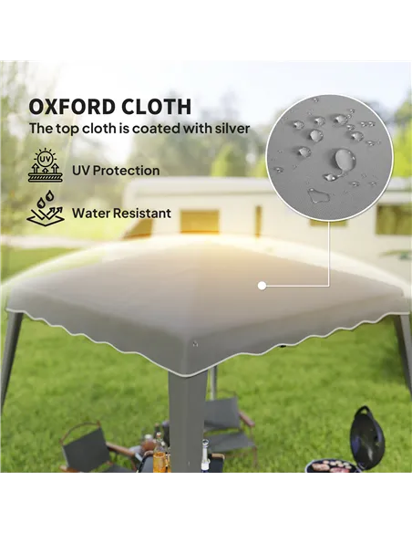 Outsunny 2.5 x 2.5M Pop up Garden Tent - Grey