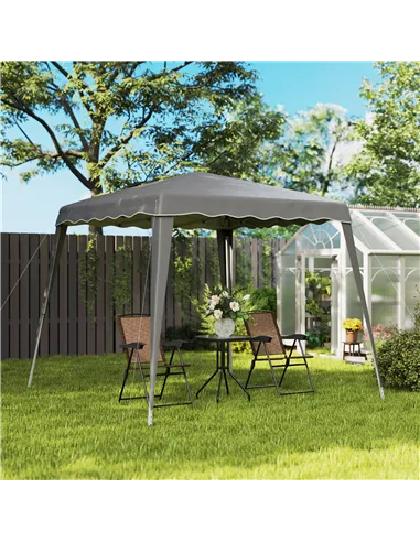 Outsunny 2.5 x 2.5M Pop up Garden Tent - Grey