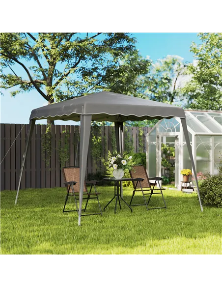 Outsunny 2.5 x 2.5M Pop up Garden Tent - Grey