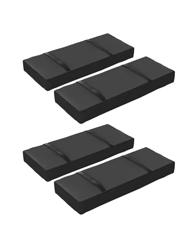 Outsunny Parasol Weights Set of 4, Parasol Base Weights Bags, 25kg Fillable Sandbag Weights with Handles, Cantilever Umbrella Ba