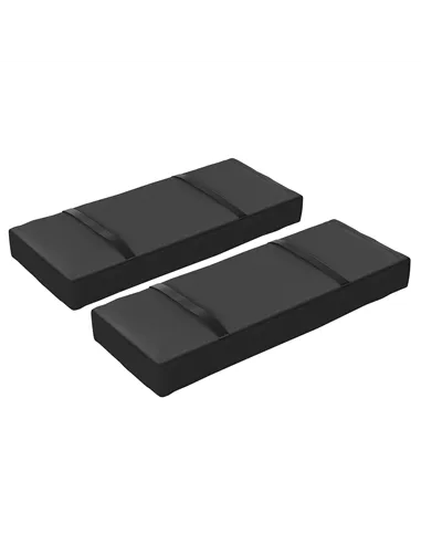 Outsunny Parasol Weights Set of 2, Parasol Base Weights Bags, 25kg Fillable Sandbag Weights with Handles, Cantilever Umbrella Ba