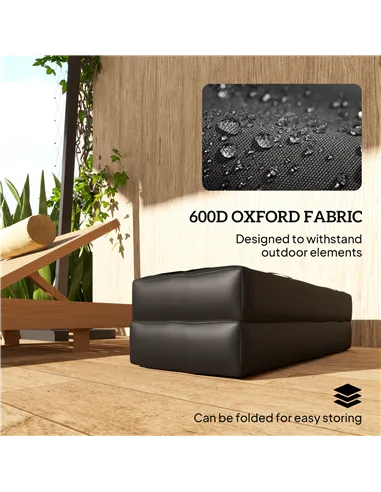 Outsunny Parasol Weights Set of 2, Parasol Base Weights Bags, 25kg Fillable Sandbag Weights with Handles, Cantilever Umbrella Ba