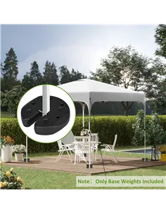 Outsunny Gazebo Weights Set of 8, 24KG Weights for Gazebo Legs with Reinforce Pins and Carry Belt, for Gazebos Shelters Marquees 2