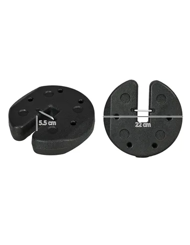 Outsunny Gazebo Weights Set of 8, 24KG Weights for Gazebo Legs with Reinforce Pins and Carry Belt, for Gazebos Shelters Marquees